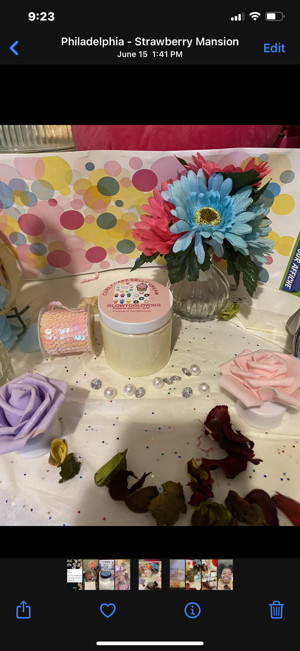 CURLY JELLY CREAM     DEFINES CURLS, ADD MOISTURE   GREAT FOR BRAID OUTS , TWIST OUTS   CREATES A HEALTHY CURLS PATTERN